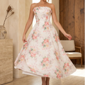 French Pastoral Tube Top Dress