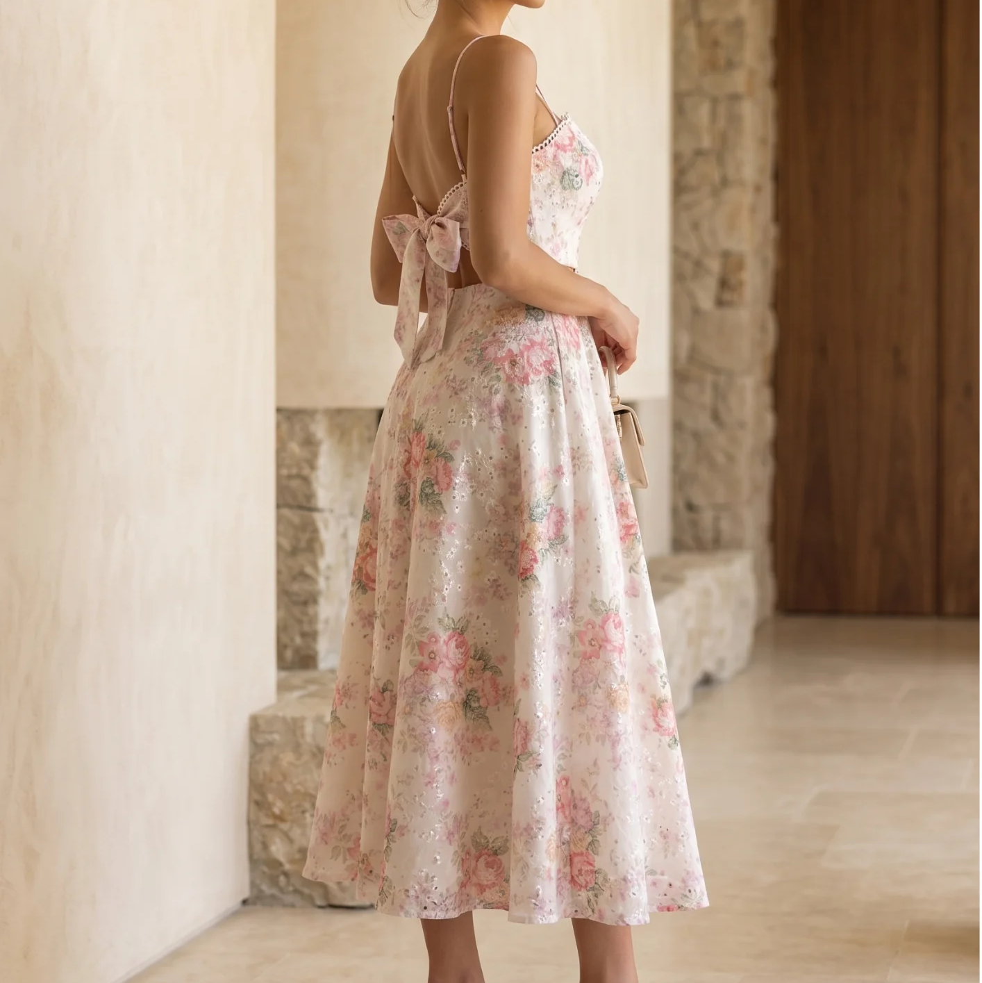 French Pastoral Tube Top Dress